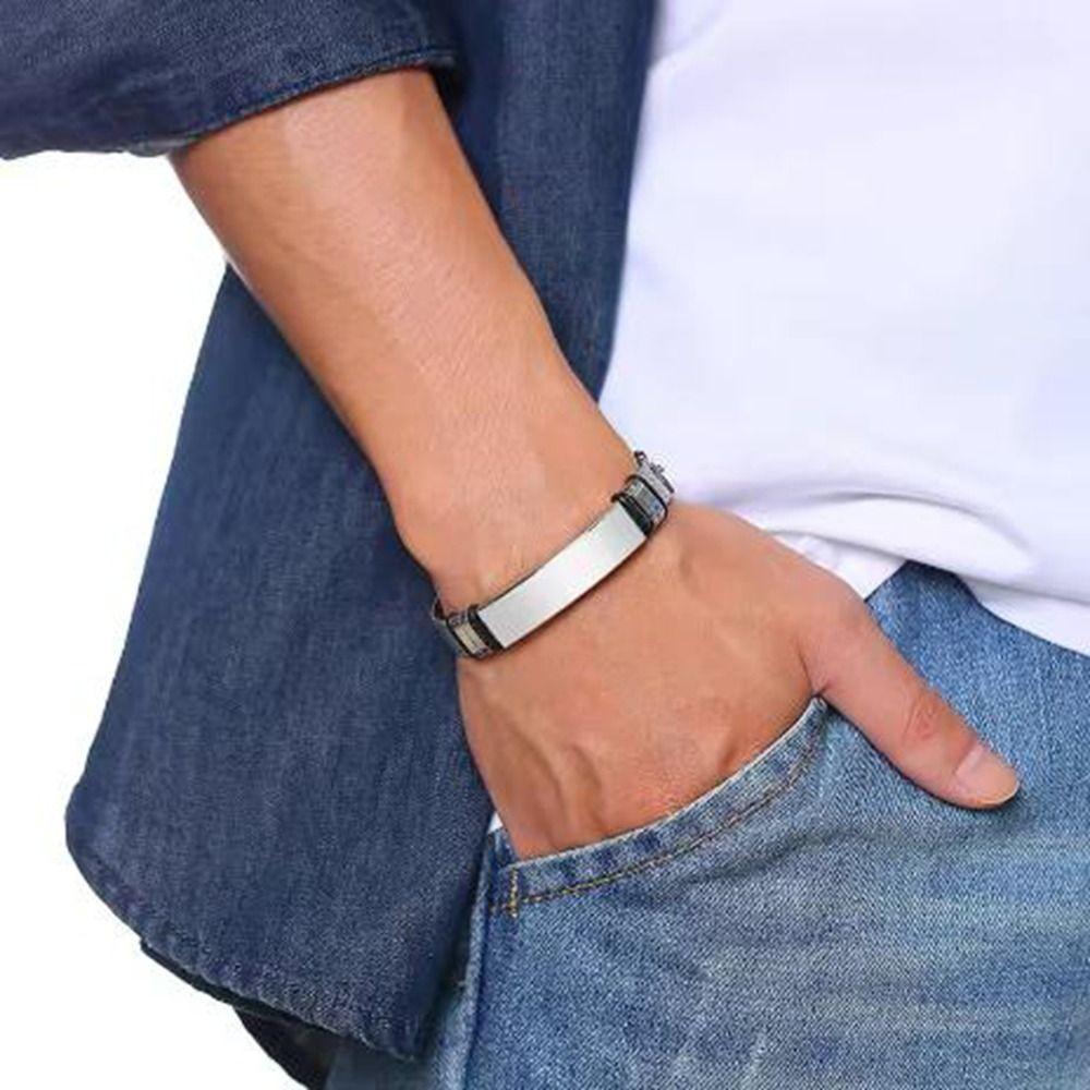 Net Band Family Friendship Bracelet Silver Couple Bracelet  for Men and Women