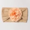 New Jacquard Baby Elastic Headband Cute Solid Color Flower Children's Headband Four Seasons Thin Baby Jewelry