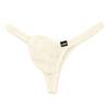 La Pomme GUS 3D Made In La Pomme Homme White Men's T-Back Panties, Fabric, Thin, Sheer, Bulge-Shaped, Pouch, Low-Rise Design, Japan, Brand,