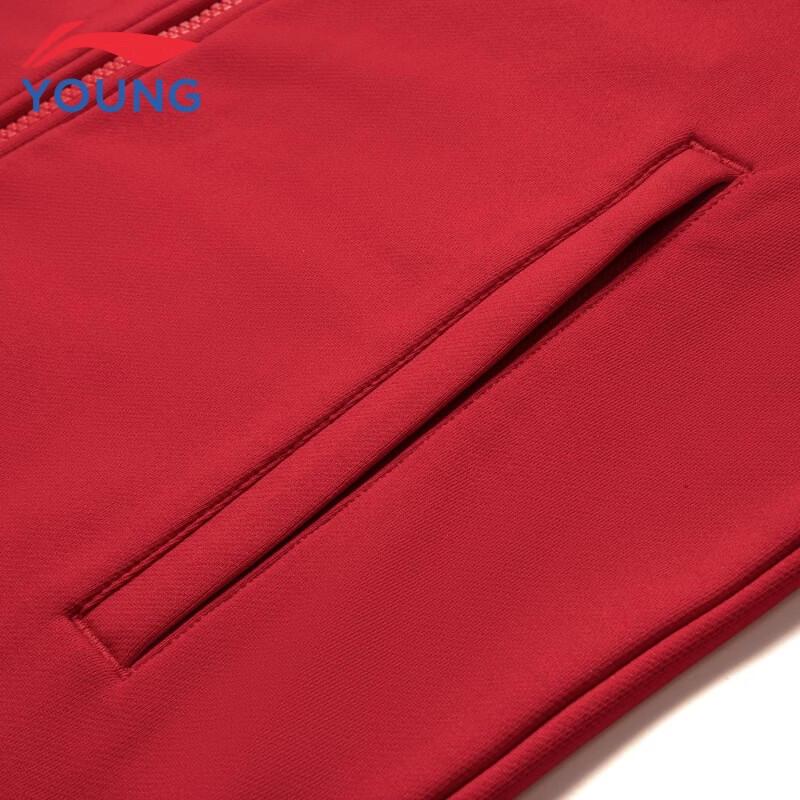 Li-Ning Ветрозащитная куртка для футбола унисекс для молодежи с воротником-стойкой