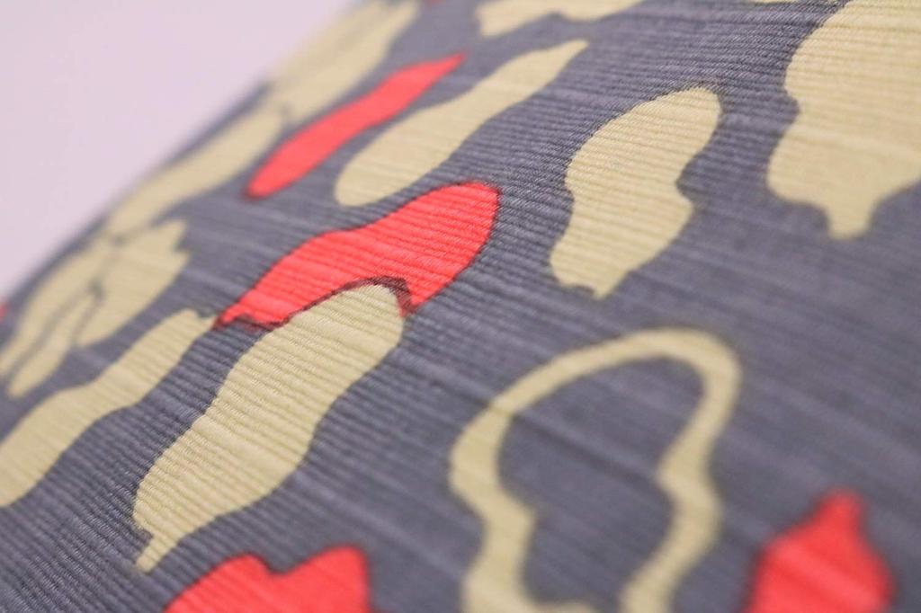 Сделано в тонком футляре Госюинчо с застежкой x Тыква Серый Кёсуке, Япония, Застежка, Хлопок, 23,5 14,5 см, Дизайн,