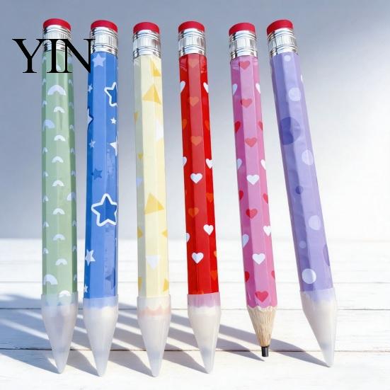 Extra Large Pencil Giant Pencil, Writable with Colorful Oversized Gift Pattern Printed, for School Office Supplies Writing Tool