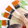 4Pcs/Set Watercolor Paint Drawing Art Supplies Wood Handles Nylon Oil Paint Brush Hair Painting Brush