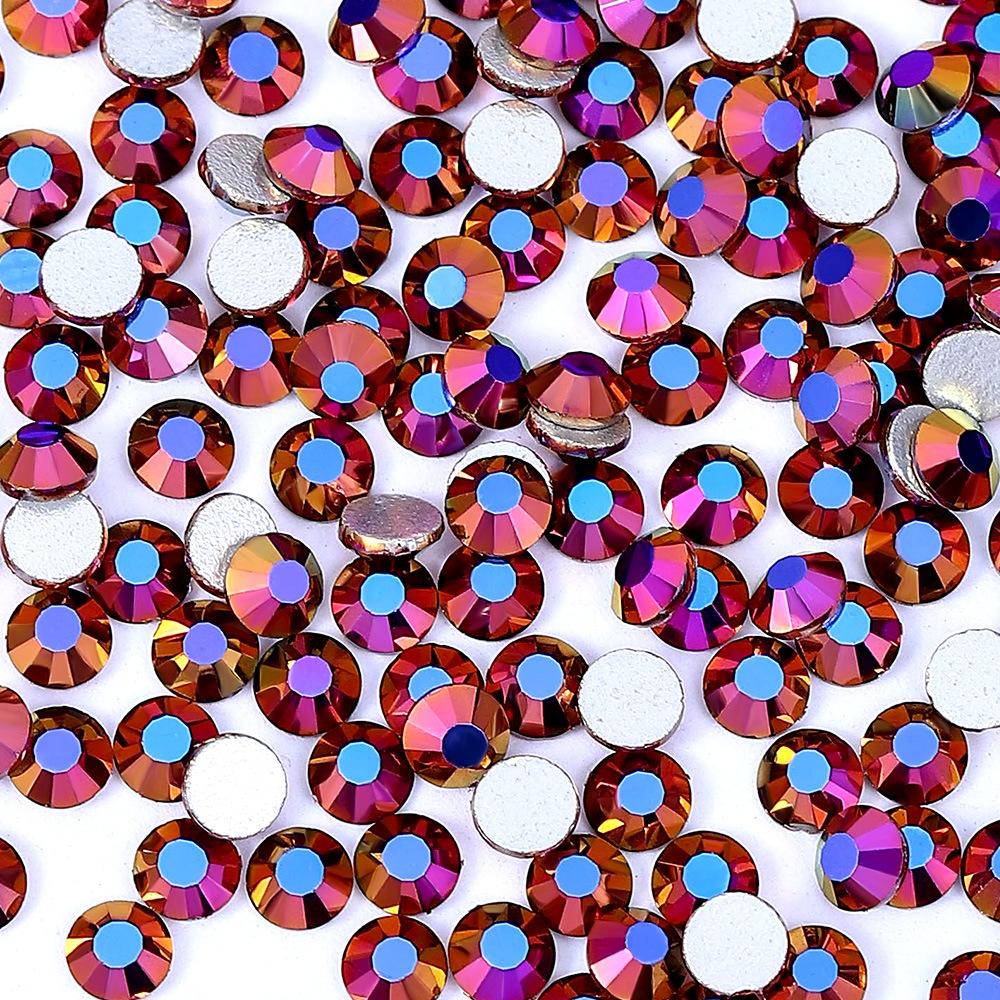 Новый цвет бархат фиолетовый гальванизированный маникюр плоский нижний стразы, хрустальное стекло дрель DIY маникюр декоративные аксессуары для ногтей