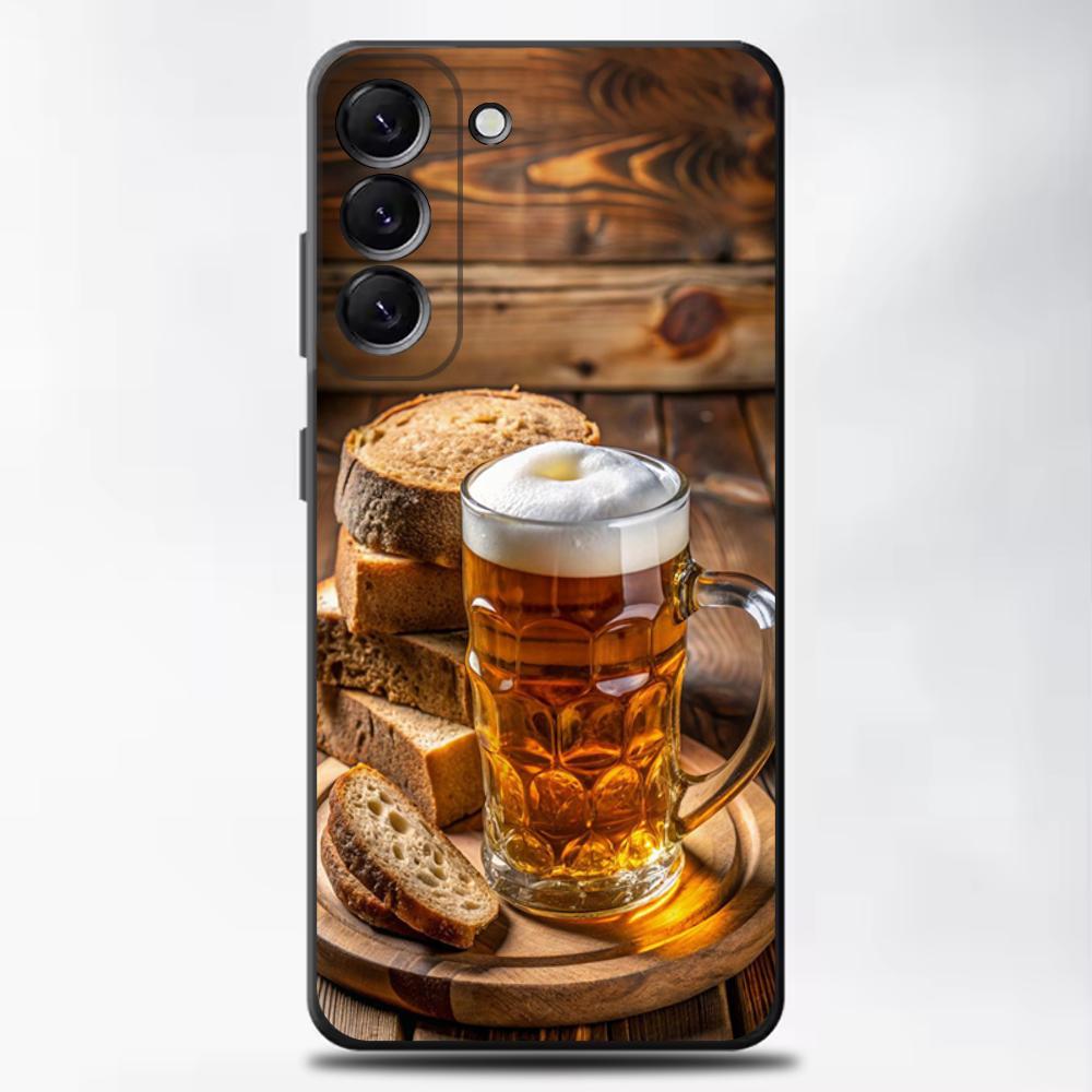 Чехол для телефона с изображением пива и алкоголя для Samsung Galaxy A13, A21s, A22, A31, A32, A52, A53, A71, A80, Мягкий черный корпус