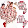 Festive Christmas Family Pajamas Set For Men Women Baby Kids Featuring Deer Print Design
