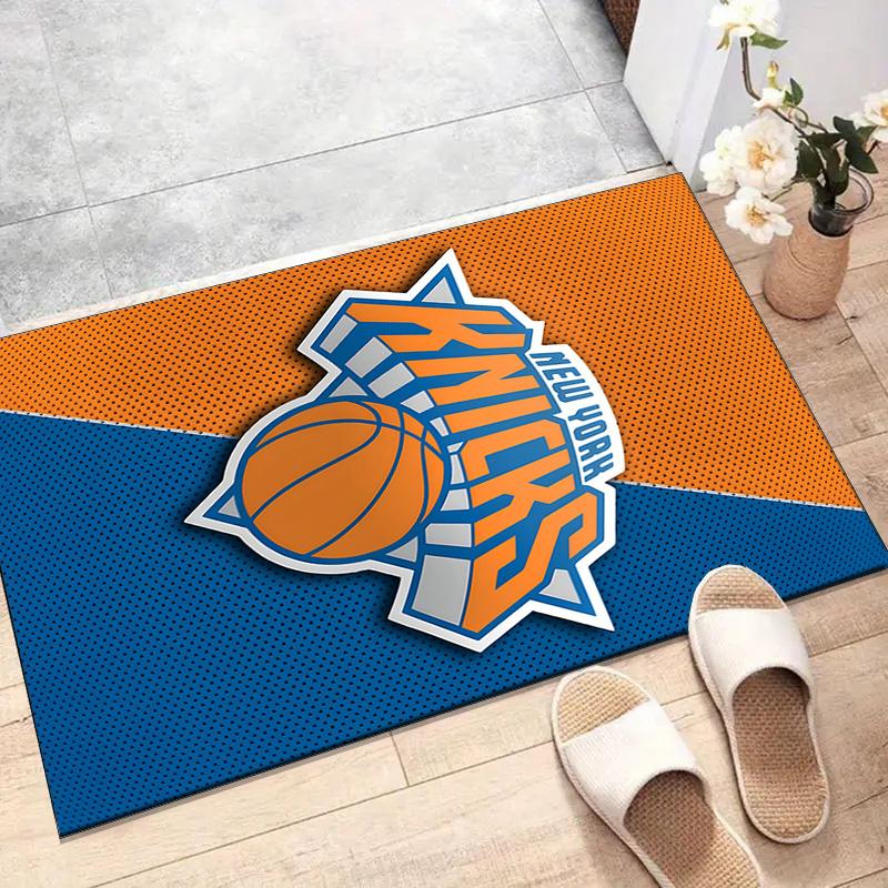 New York Knicks Printed Area Rug Carpet for Bedroom Living Room Home Decor Rugs Mat Non Slip Mat Rug for Bedside
