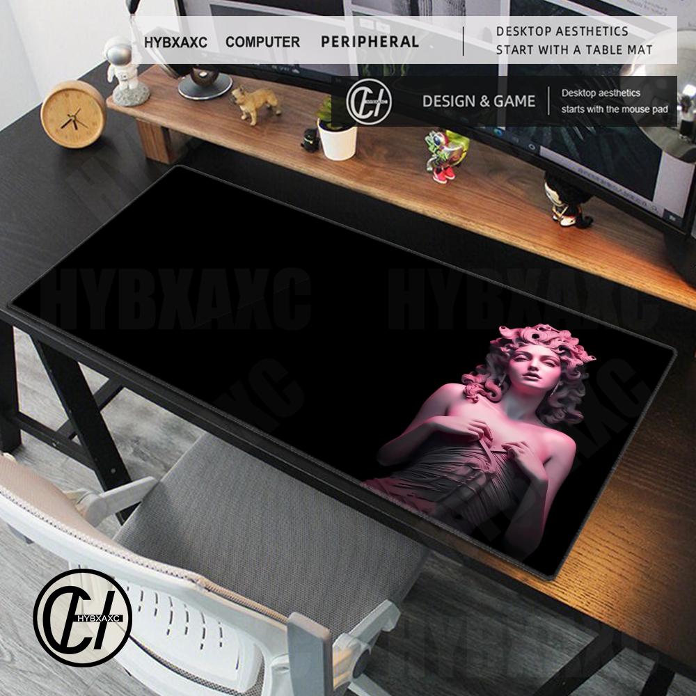 Large Mouse Pad Retro Plaster Statue Of David Art Desk Mat 40x90 Gaming Mousepad For Gaming Office Tabletop Mat Desk Accessories