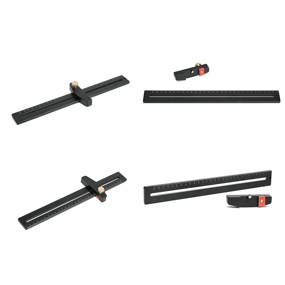 290 мм алюминиевый сплав деревообрабатывающий круглый чертежный линейка многофункциональный плотницкий измерительный инструмент