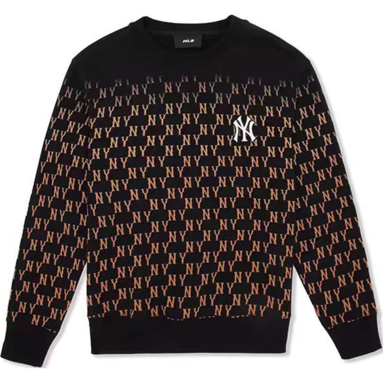 Новые толстовки MLB New York Yankees с градиентной монограммой New York Yankees, унисекс, черные 3AMTM0744-50BKS