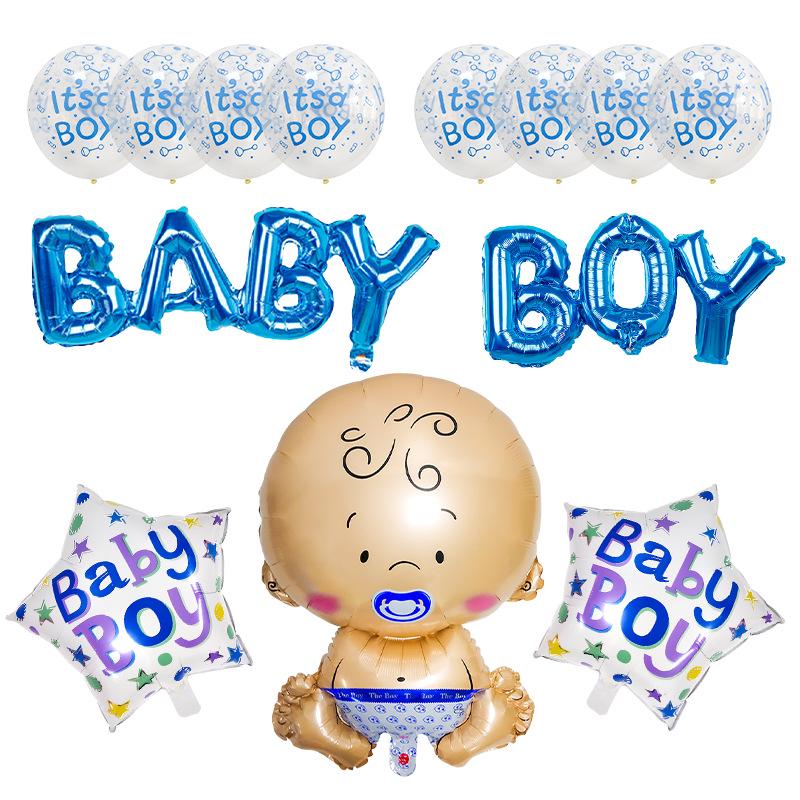 Набор воздушных шаров для Baby Shower и Первого дня рождения - Декор для вечеринки из алюминиевой пленки