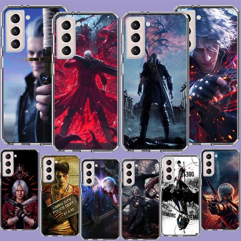 Чехол для телефона D-Devil May Cry DMC для Samsung Galaxy S25 Edge S24 S23 FE S21 S20 S10 Plus S22 S26 Ultra Прозрачные чехлы TPU Capa