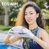 Силиконовая шапочка для плавания TOSWIM с принтом