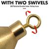 Additional Weight Line Sinkers Weights Copper Fishing Lead Fall Brass Hook Connector Sinker