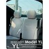 1set 2pcs Full Surround Invisible Headrest Seat Covers original interior leather color Custom Fit for Tesla Model YL