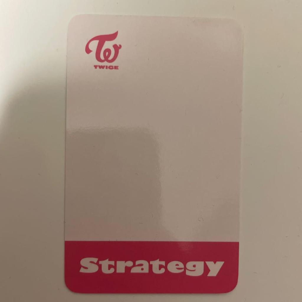 [Б/У] TWICE Чонён STRATEGY POPUP JYP Бонусная торговая карта
