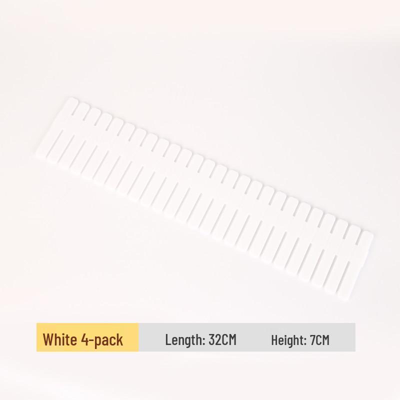 Adjustable Plastic Drawer Dividers for Underwear, Makeup, and Accessories
