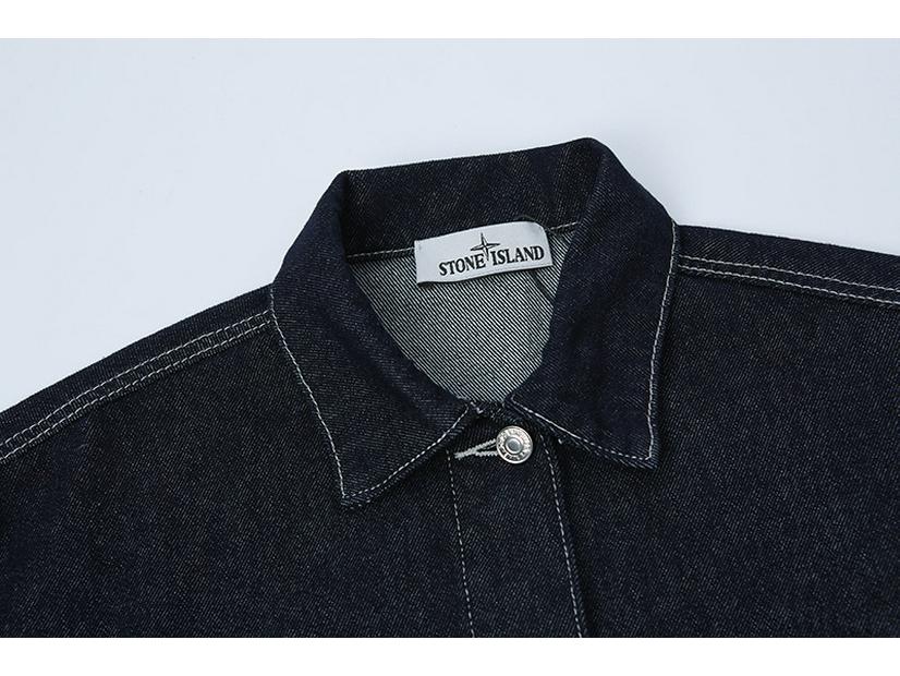 Унисекс Осенняя Ретро Джинсовая Куртка с эффектом stonewash, с потертостями и отложным воротником