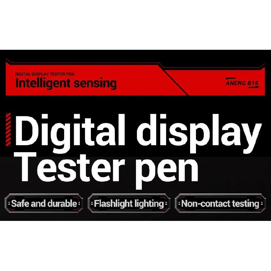 ANENG B16 Intelligent Digital Induction Test Pen 12V-300V Non Contact Test Pen Zero Wire Breakpoint Detection with Backlight