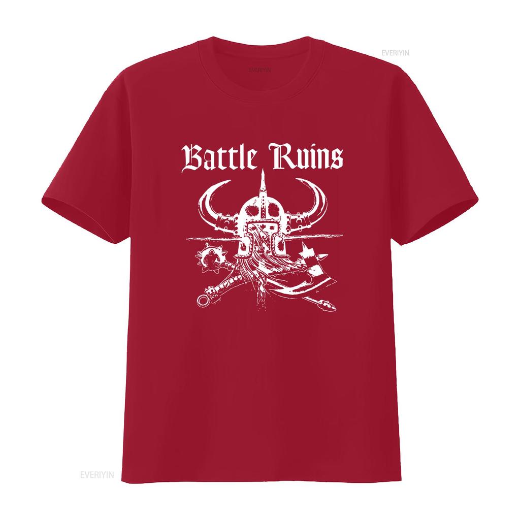 New Popular Battle Ruins American Classic Art Vintage Retro Logo T Shirt S 4XL vintage Stretched Versatile Stylish