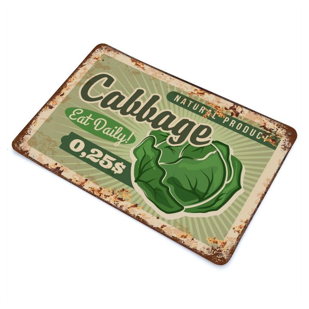 1-Pack retro rustic wall signboard, 20×30cm and 30×40cm, distressed metal décor for pub, cafe or home