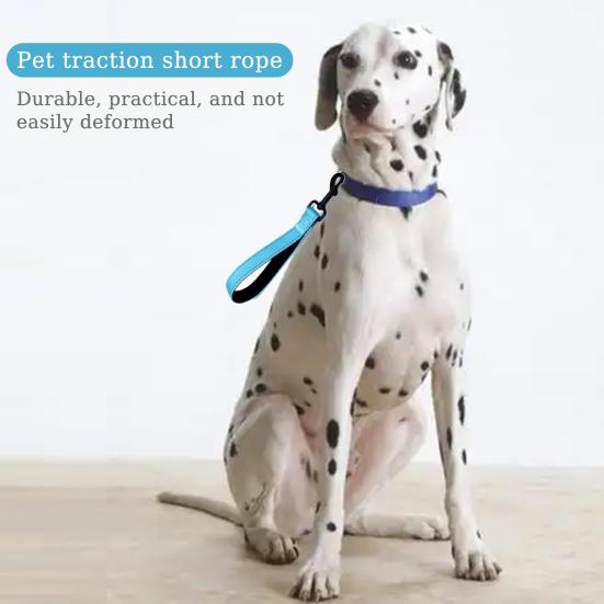 12-дюймовый короткий поводок для собак, прочные дорожные поводки с карабином, светоотражающий нейлоновый поводок для собак с мягкой ручкой для больших и средних собак