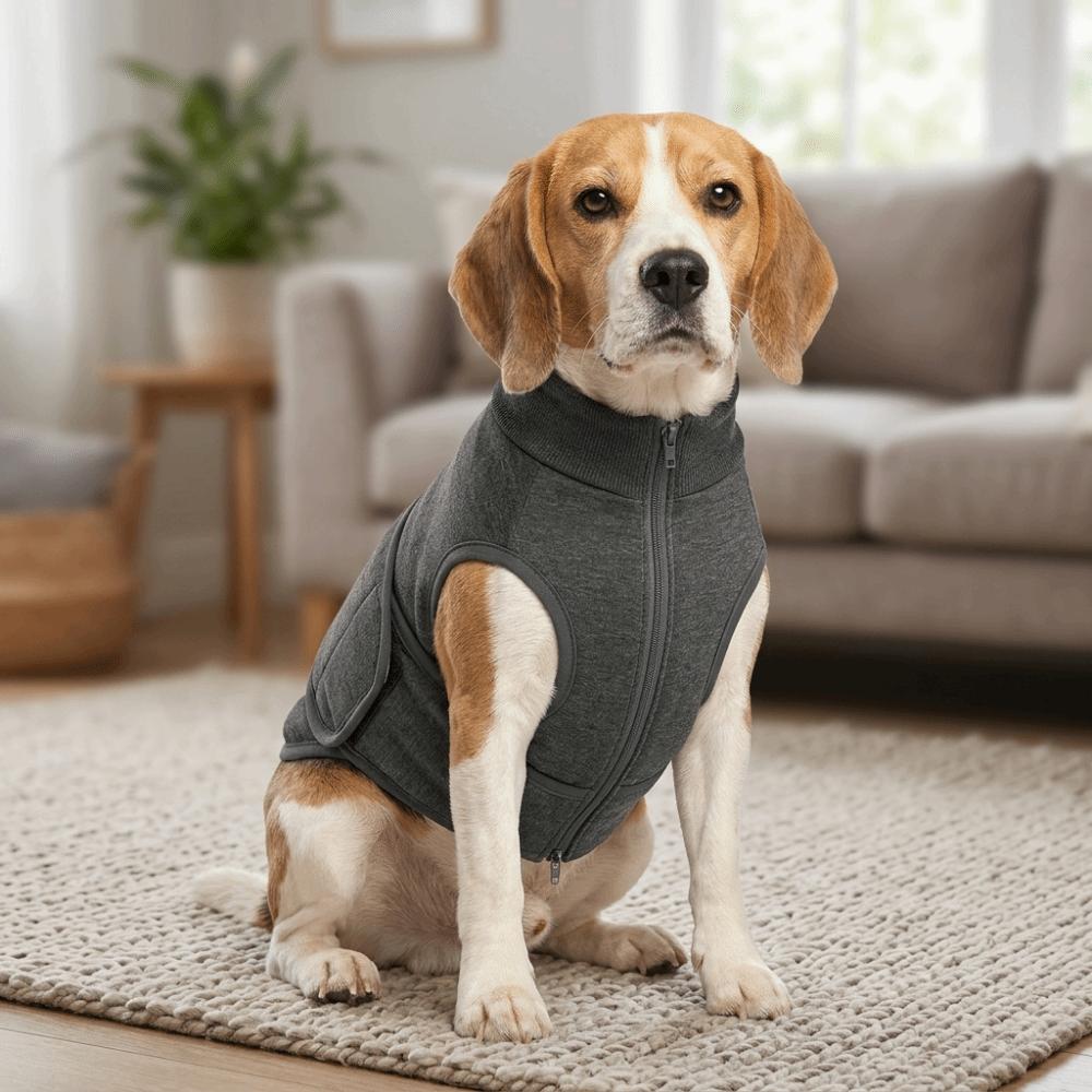 Adjustable Pet Calming Vest Soft Fabric Fear Relief Dog Apparel Firework Occasions