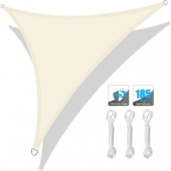 5x5x5/3x3x3M/2x2x2M Waterproof Triangle Sun Shade Sail Canopy For Outdoor Garden Patio Backyard Camping Tents Pool Shade Cloth