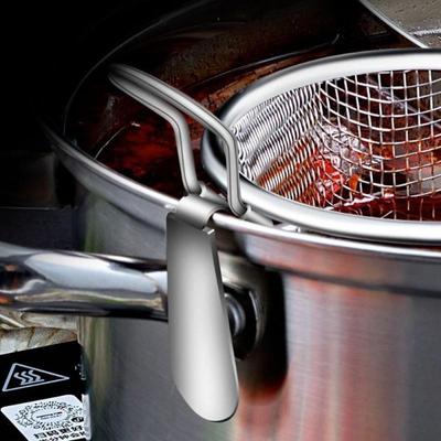 Рыбацкая ложка Легкий доступ Теплоизоляция и защита от ожогов Прочный Уютный Фильтр для еды Крючок Сетка Равномерно нагреваемый Фильтр