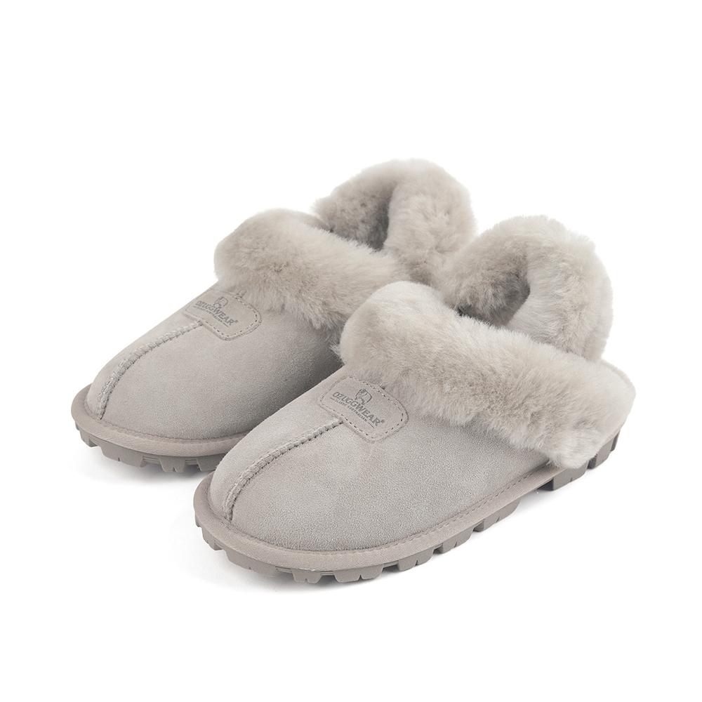 Oz Ugg Wear Взрослые тапочки Cogette Шерстяной ремешок Тауп