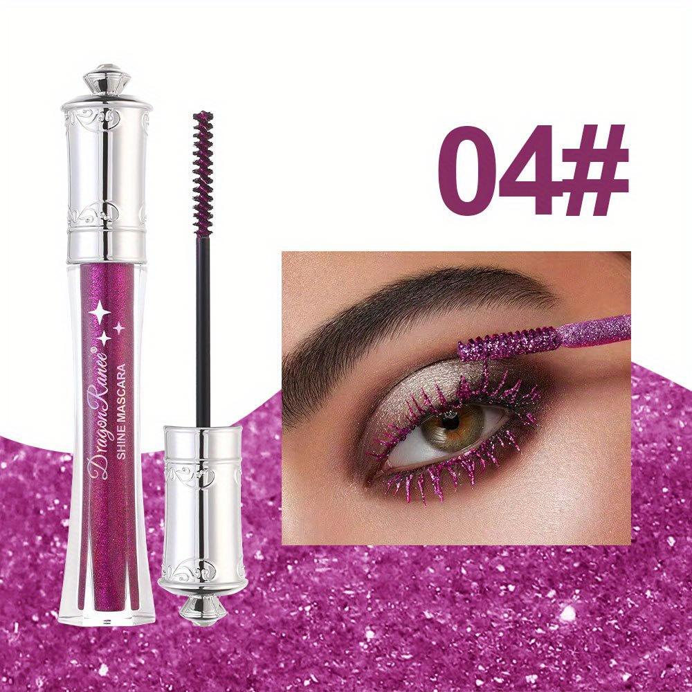 Тушь для ресниц Glitter Flash с мерцающими бриллиантовыми блестками, водостойкая, не смазывающаяся, стойкая, увеличивающая объем, макияж для глаз