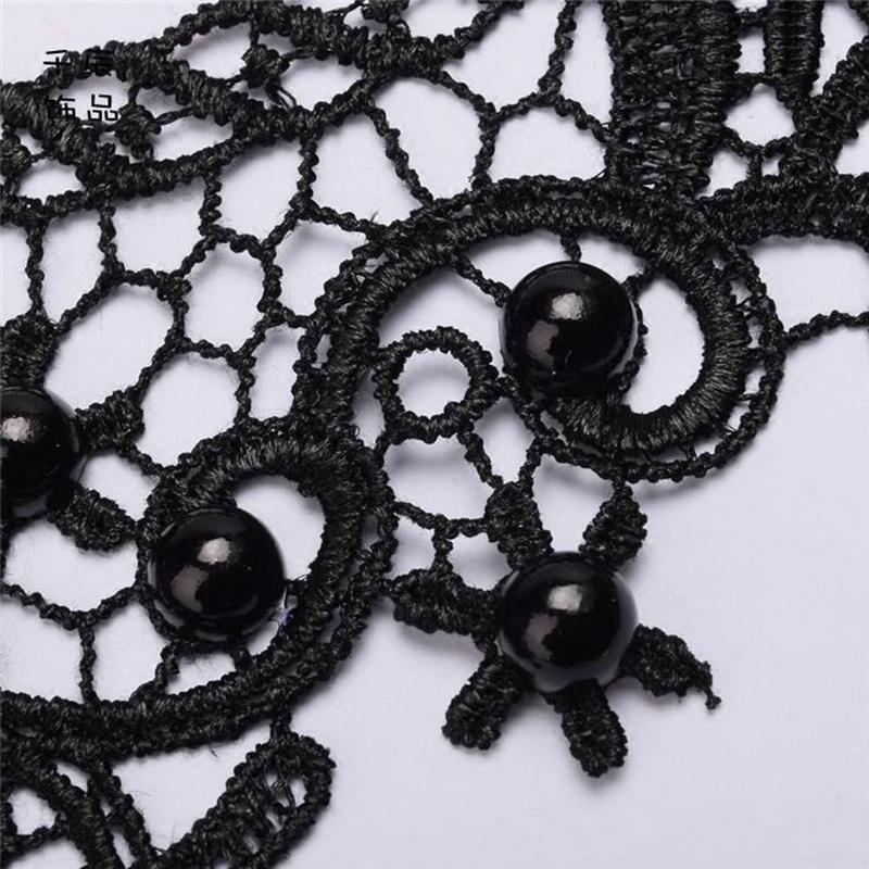 Модное ожерелье Ретро готическое ожерелье ручной работы Ретро кружевное ожерелье Ожерелье Bib Collection Jewelry Chain