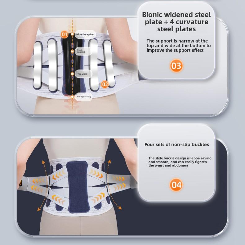 Эргономичный поясничный бандаж для спины с регулируемыми лямками для мужчин и женщин
