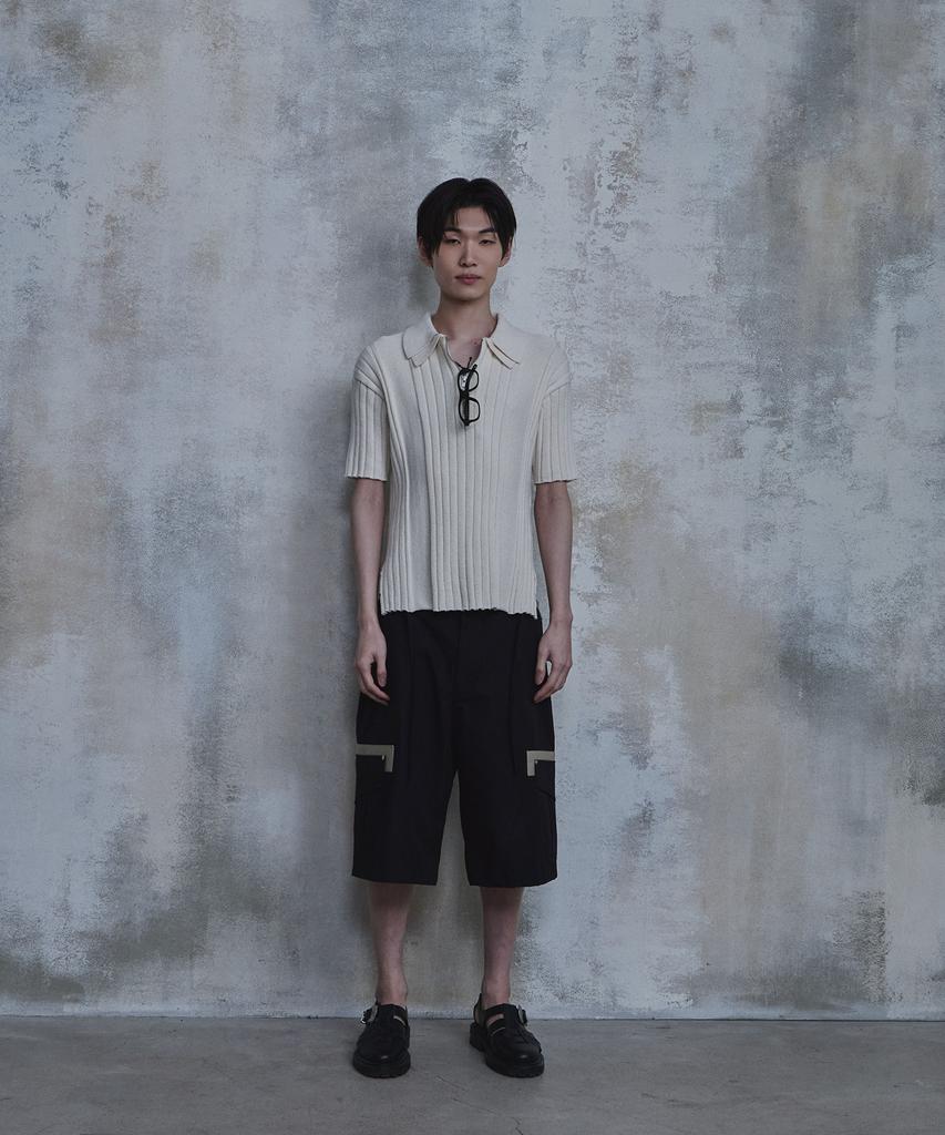 PARADIGMFILM [Ep.02] Double Collar Half Zip-Up Knit (Ivory)