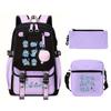 Animation Cartoon With High Value Schoolbag, Primary And Secondary School Students Leisure Backpack, Pencil Bag Set