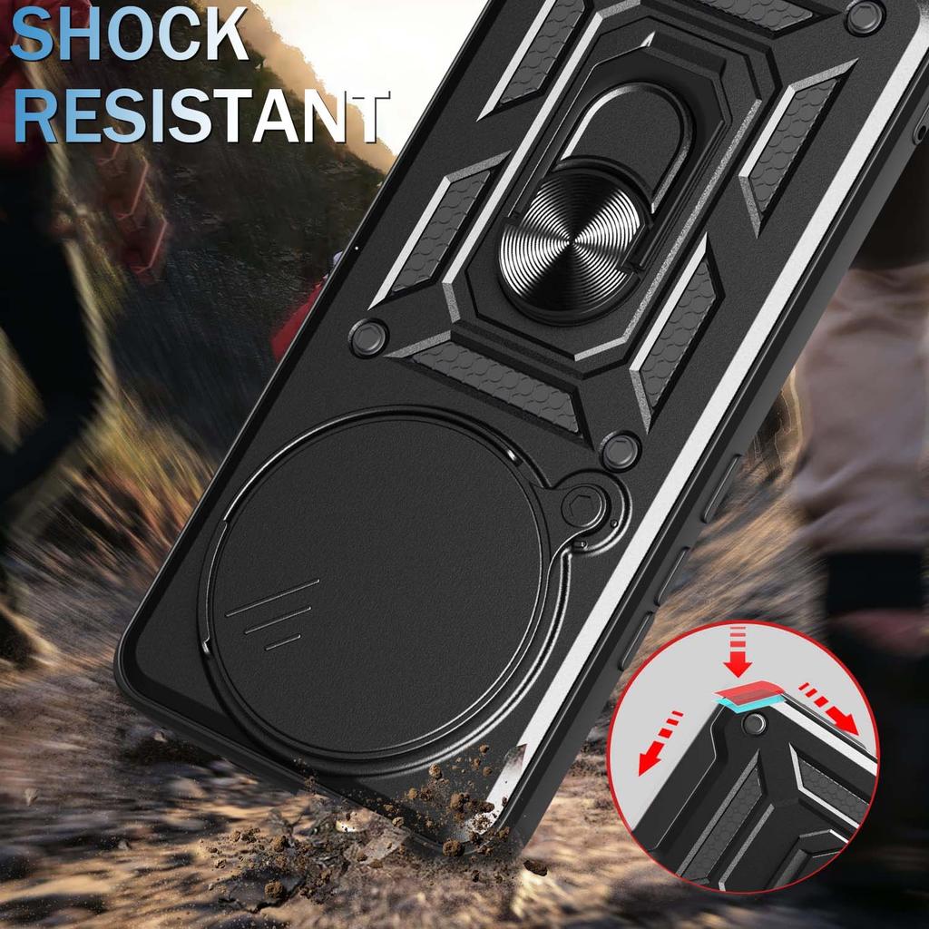 Бронированный защитный чехол с магнитным кольцом для Redmi Note 14 13 Pro Plus 4G 5G чехол для телефона с защитой камеры