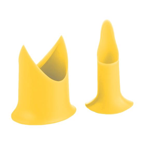 2 шт. Устройство для удаления сердцевины Легко чистить Простота в эксплуатации Удобная ручка Прочный антидеформируемый Удаление семян ABS Многоразовый инструмент для удаления сердцевины перца, перца, томатов