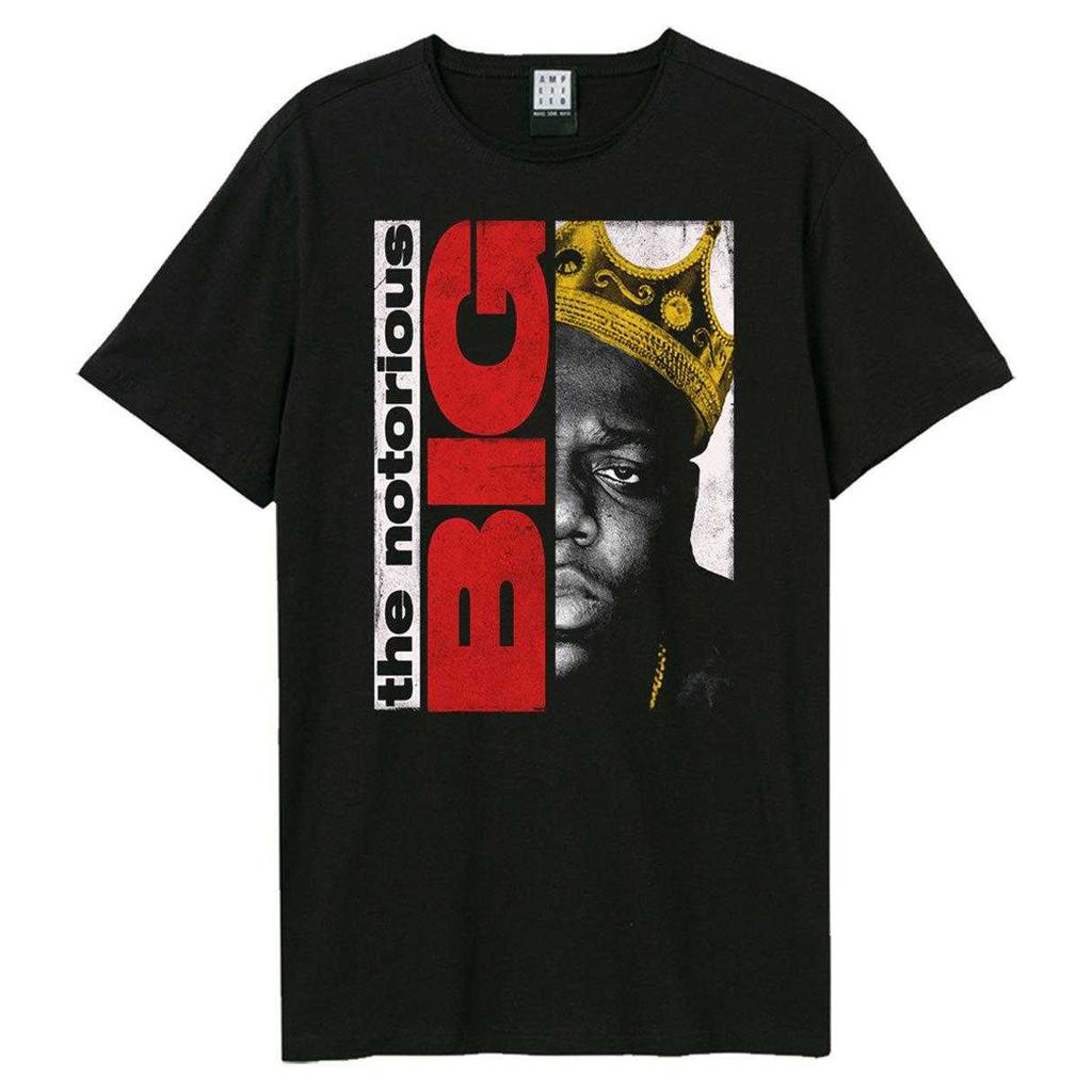 Amplified Unisex Adult Half Face Portrait Notorious Big T-Shirt