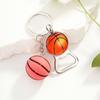 Alloy Sports Ball Keychain with Timer and Bottle Opener