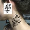 1 Sheet Rose Butterfly Flower Temporary Tattoos For Women Hand Arm, Fake Tattoo Sticker Waterproof Long Lasting Realistic Tatoos