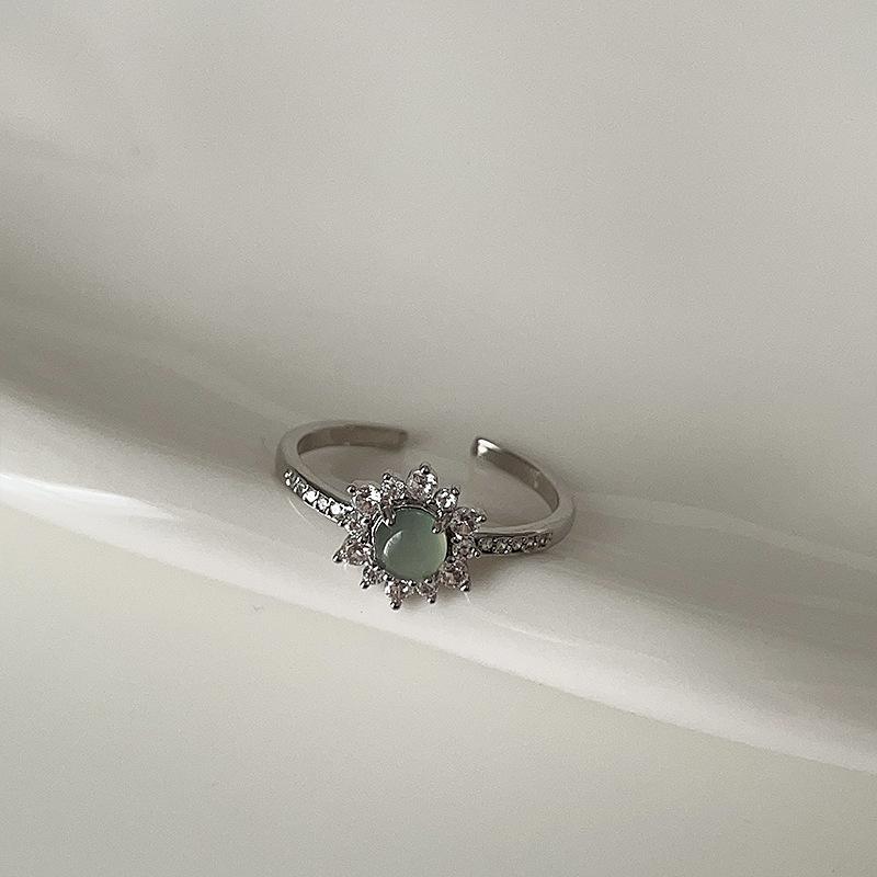 Новое китайское холодное ощущение халцедон тыква капля воды кольцо женское индивидуальное легкое роскошное ретро элегантное универсальное кольцо кольцо