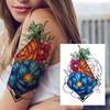 Акварельная временная татуировка с перьями и цветами для женщин и девочек, 3D татуировки с бабочкой и розой, наклейка, геометрическая сексуальная татуировка на грудь, шею