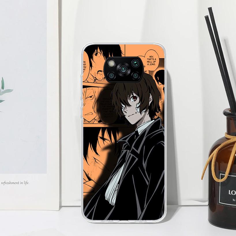 Чехол для телефона Bungo Stray Dogs Manga для Xiaomi Poco X7 X6 X5 M7 M8 Pro F7 Ultra Redmi 15C 15 13C 13 12C 12 10 10C 10A Художественные Fundas P
