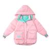 Зимняя куртка для девочек с подкладкой из плюша, утолщенная, теплая, с капюшоном, ветровка
