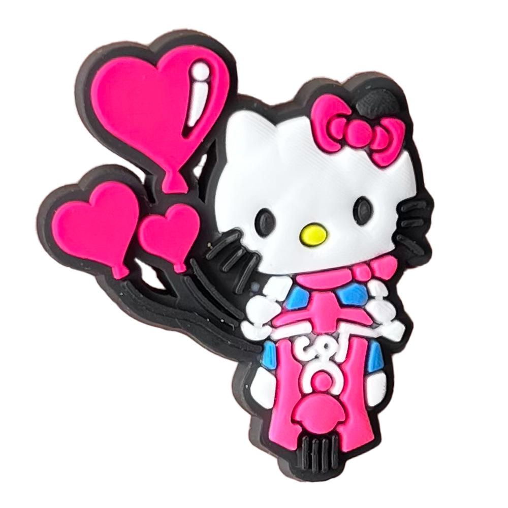 Одиночная штука Мультяшные мягкие резиновые ПВХ подвески для обуви Hello Kitty - Набор из 83 штук для DIY Подарочный набор