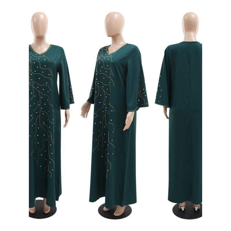 Middle East Dress Indonesian Ethnic Style Dress Hot Drilling