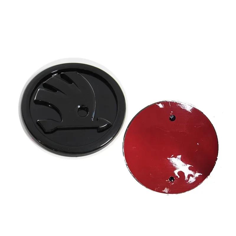 110 мм ABS Эмблема для SKODA Rapid Yeti Karoq Vision Fabia 1 2 Octavia A7 RS Superb Автомобильная Наклейка на Переднюю Заднюю Крышку Багажника