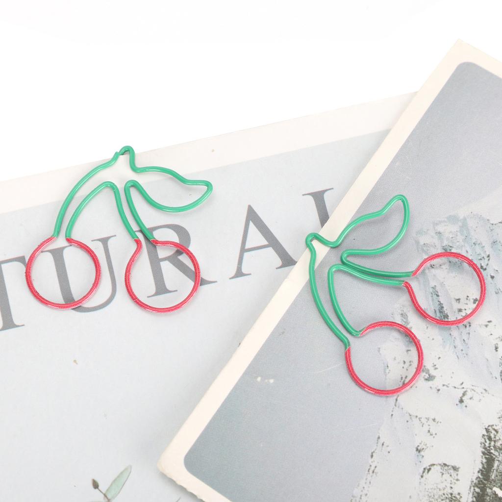 20 шт. Скрепки Закладки Клипсы для Планера В форме Фруктов Двухцветные Булавки Офисные Принадлежности Школьные Подарки