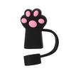 1/3Pcs Dustproof Straw Cover Cartoon Cute Cat Claw Glass Beverage Kitchen Beverage Straw Cover Accessories
