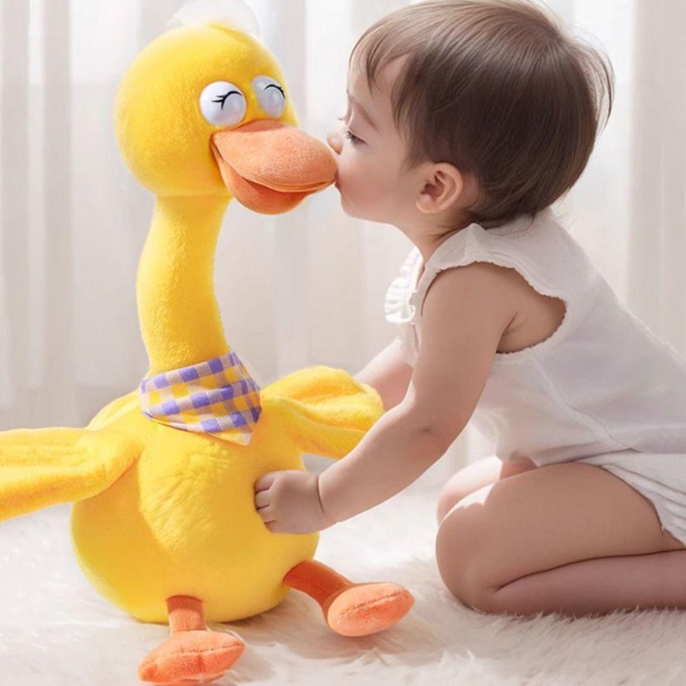 Singing Electric Duck Plush Toy Dancing Duck Repeating Talking Duck Dancing Talking Duck Kids Gift